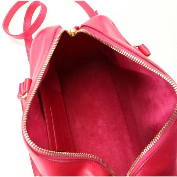 Saint Laurent Classic Baby Duffel in Fuchsia Pink Leather - Picture 6 of 13